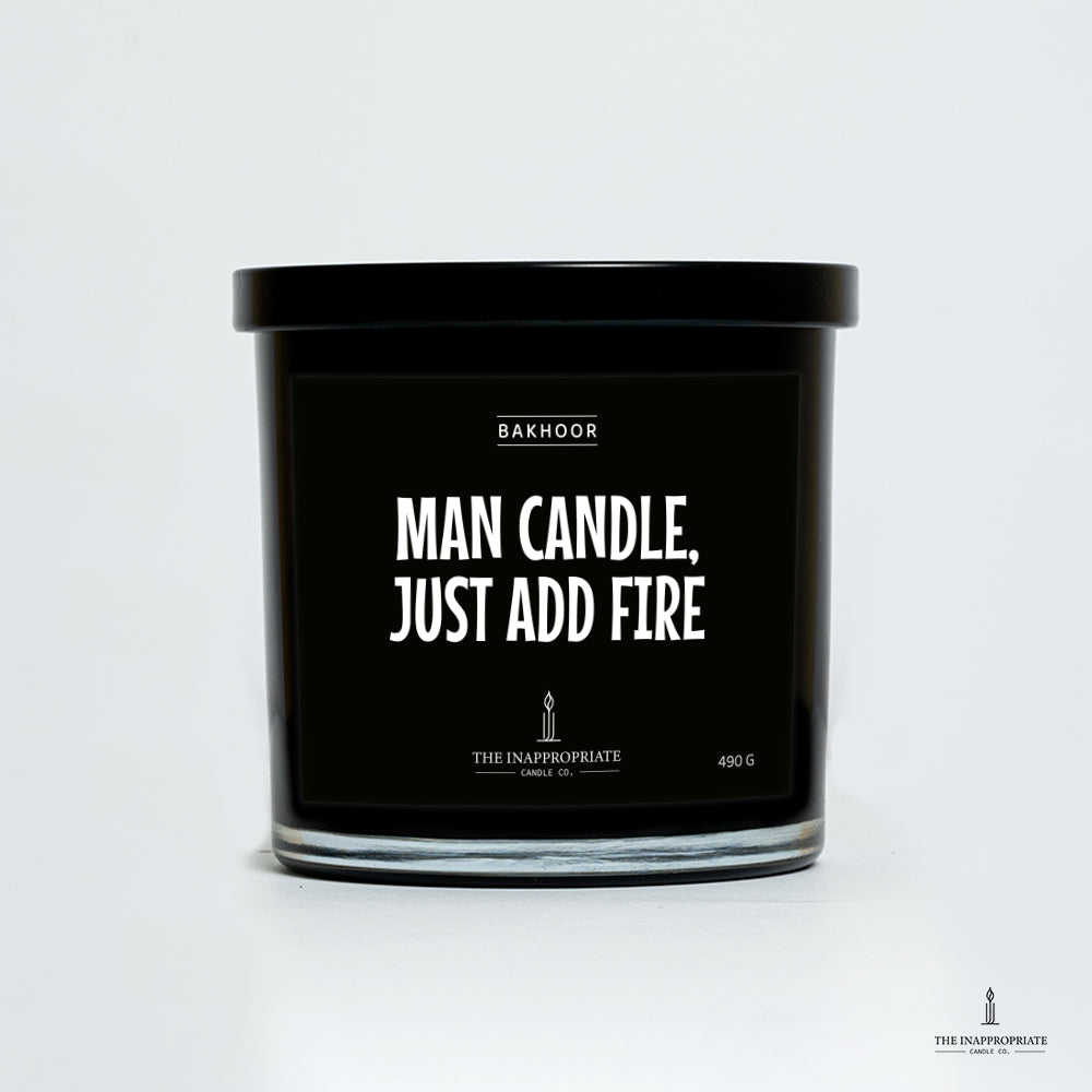 MAN CANDLE, just add fire